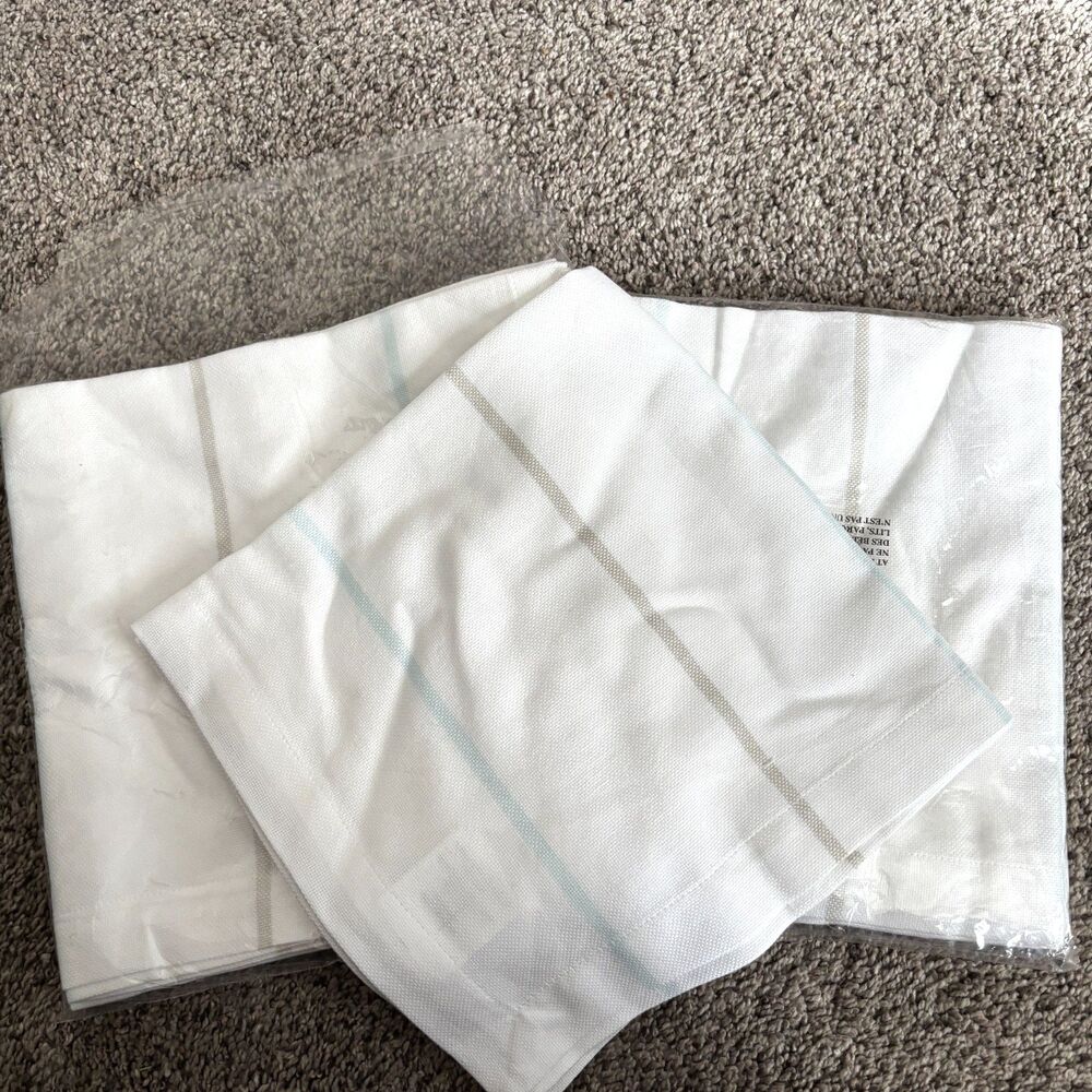 Target Plus Split P Dinner Setting Of 8 Classic Stripe Cotton 20"x20" Napkins H